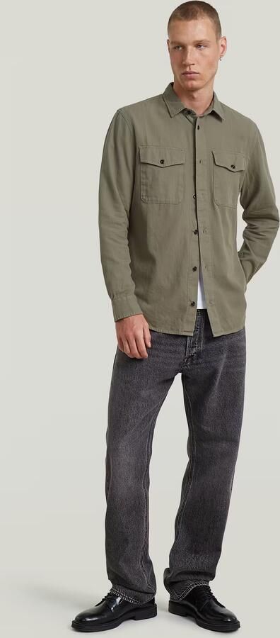 G-Star Raw Slim fit vrijetijdsoverhemd met borstzakken - Foto 17