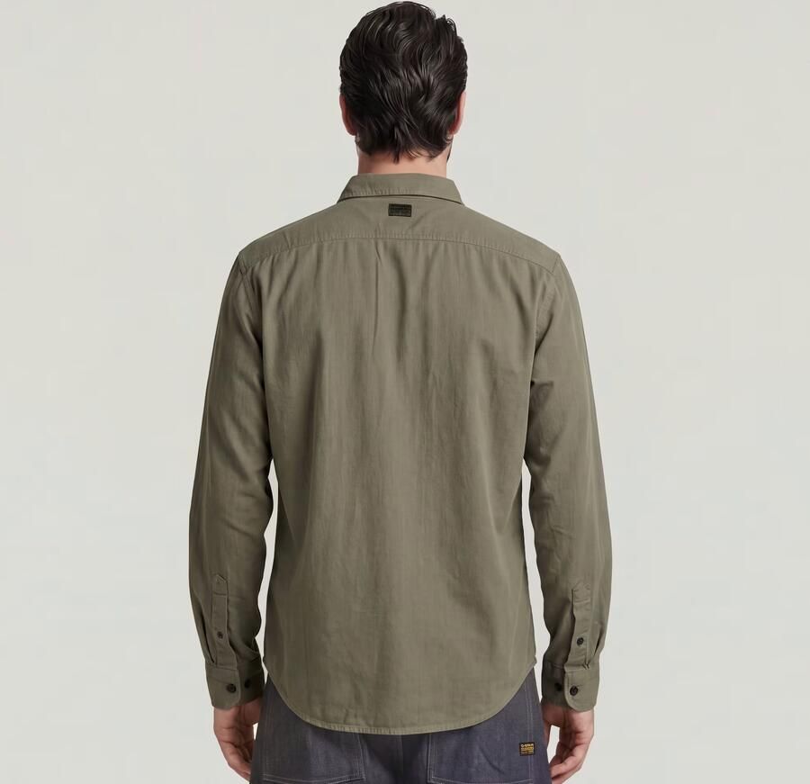 G-Star Raw Slim fit vrijetijdsoverhemd met borstzakken - Foto 7