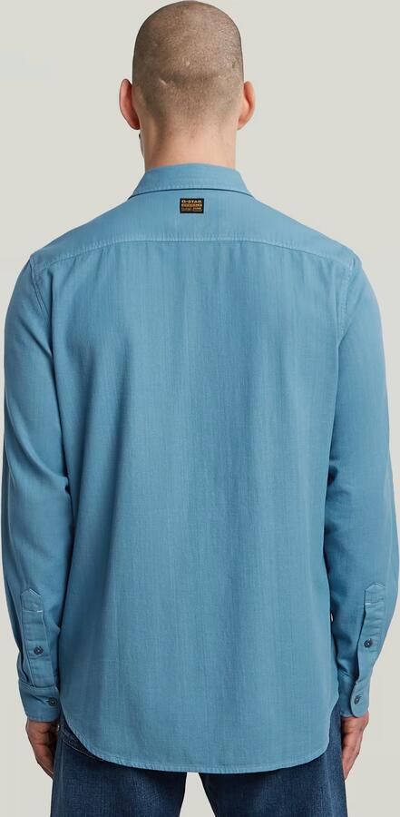 G-Star RAW Marine Slim Shirt Midden blauw Heren - Foto 4