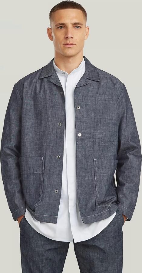 G-Star Raw relaxed fit hemdjack in denim-look model 'Marseille' - Foto 4