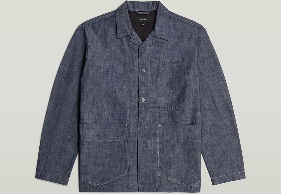 G-Star Raw relaxed fit hemdjack in denim-look model 'Marseille' - Foto 6