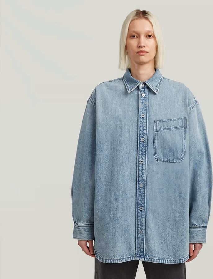 G-Star RAW Maxi 1-Pocket Overshirt Anders Dames - Foto 7