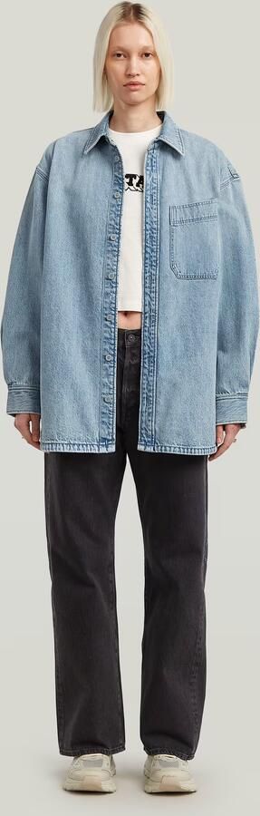 G-Star RAW Maxi 1-Pocket Overshirt Anders Dames - Foto 6