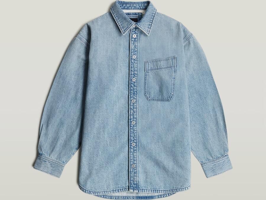 G-Star RAW Maxi 1-Pocket Overshirt Anders Dames - Foto 5