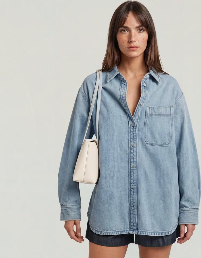 G-Star RAW Maxi 1-Pocket Overshirt Anders Dames - Foto 5