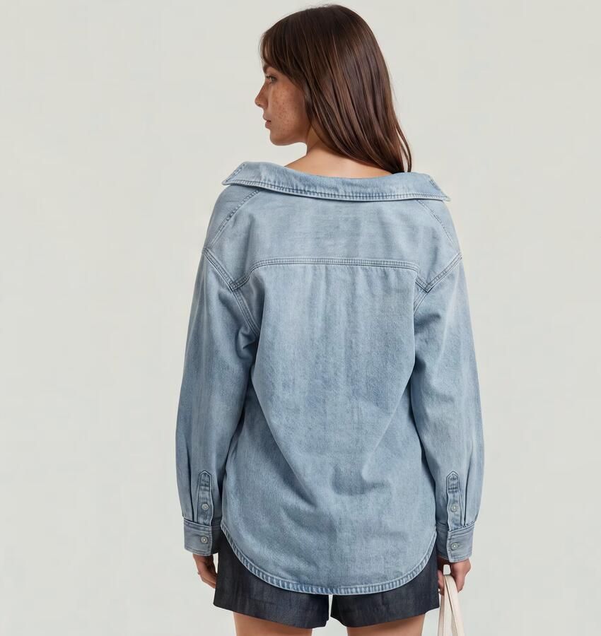 G-Star RAW Maxi 1-Pocket Overshirt Anders Dames - Foto 3