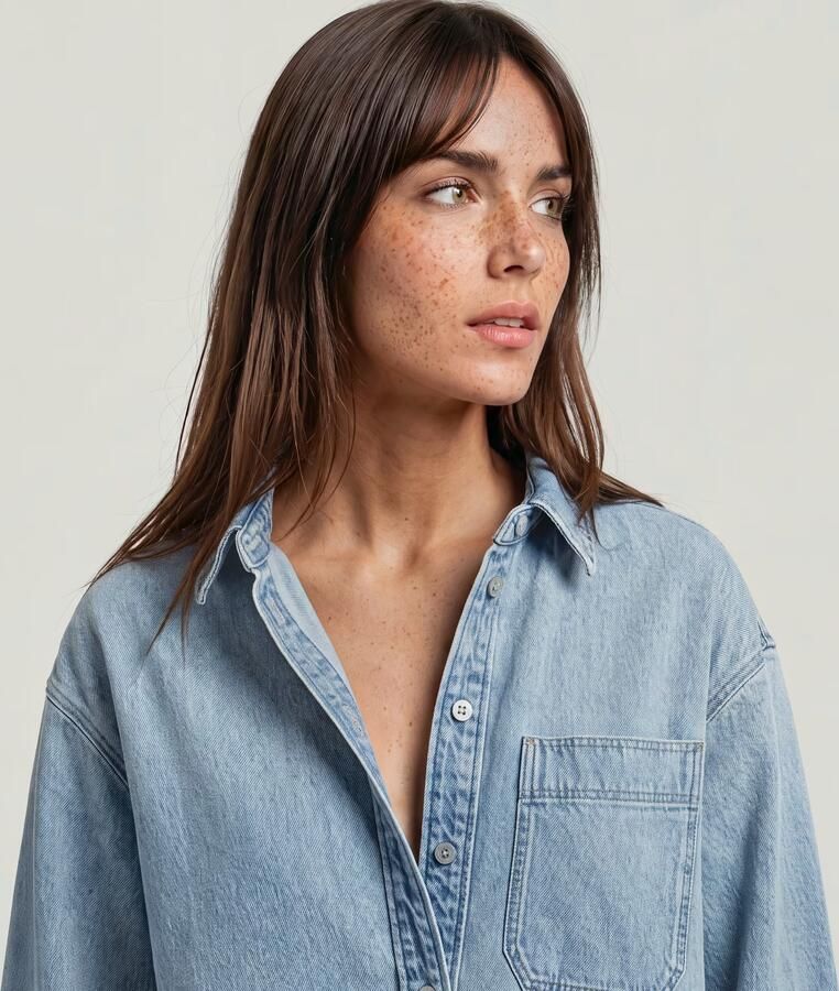 G-Star RAW Maxi 1-Pocket Overshirt Anders Dames - Foto 4