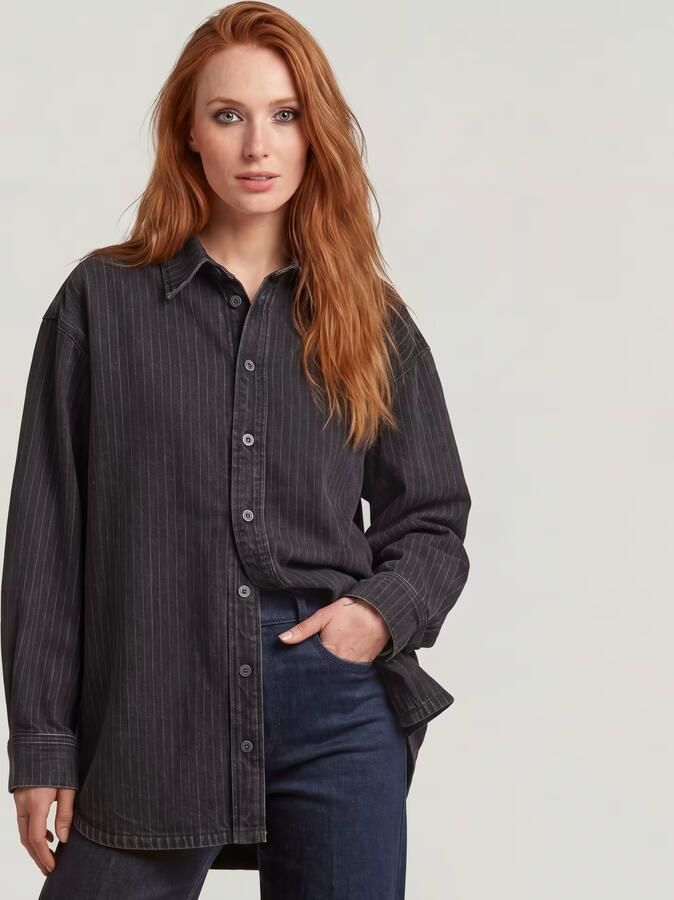 G-Star RAW Maxi Overhemd Grijs Dames - Foto 4