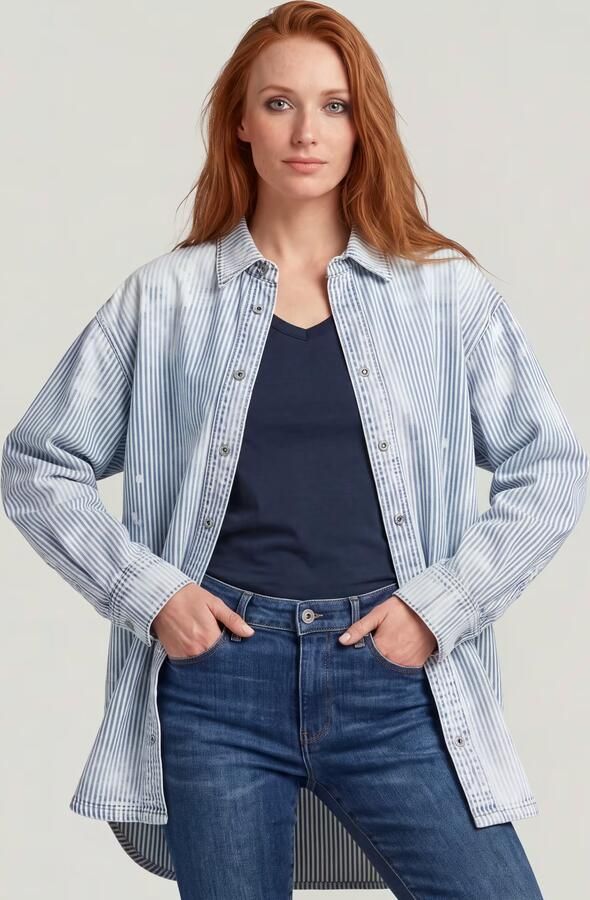 G-Star RAW Maxi Overshirt Anders Dames - Foto 6