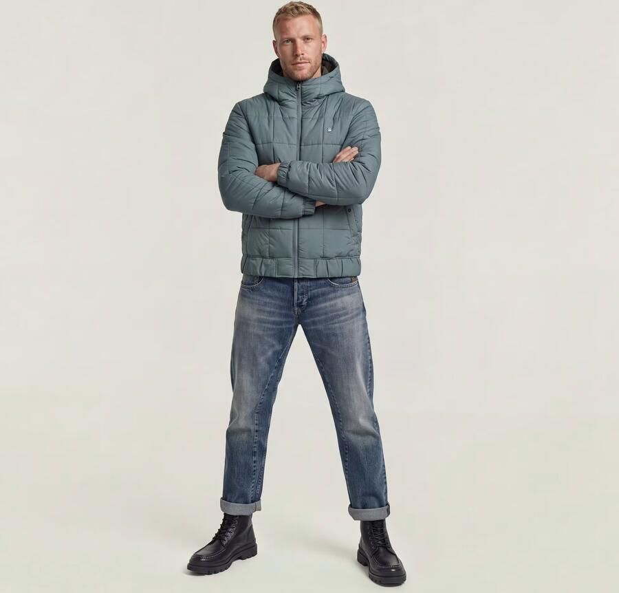 G-Star RAW Meefic Quilted Hooded Jack Grijs Heren - Foto 3