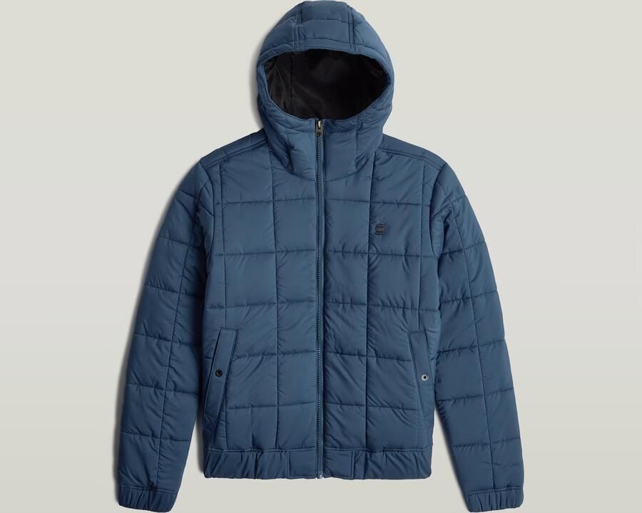 G-Star RAW Meefic Quilted Hooded Jack Midden blauw Heren - Foto 3
