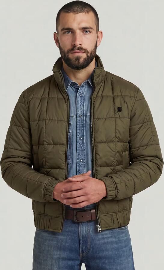 G-Star RAW Meefic Quilted Jack Groen Heren - Foto 6