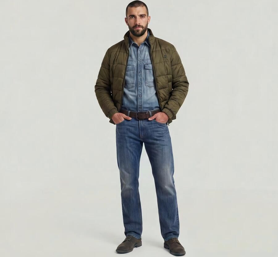 G-Star RAW Meefic Quilted Jack Groen Heren - Foto 4