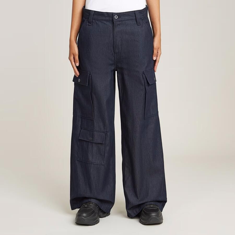 G-Star RAW Mega Cargo Broek Denim Donkerblauw Dames - Foto 5