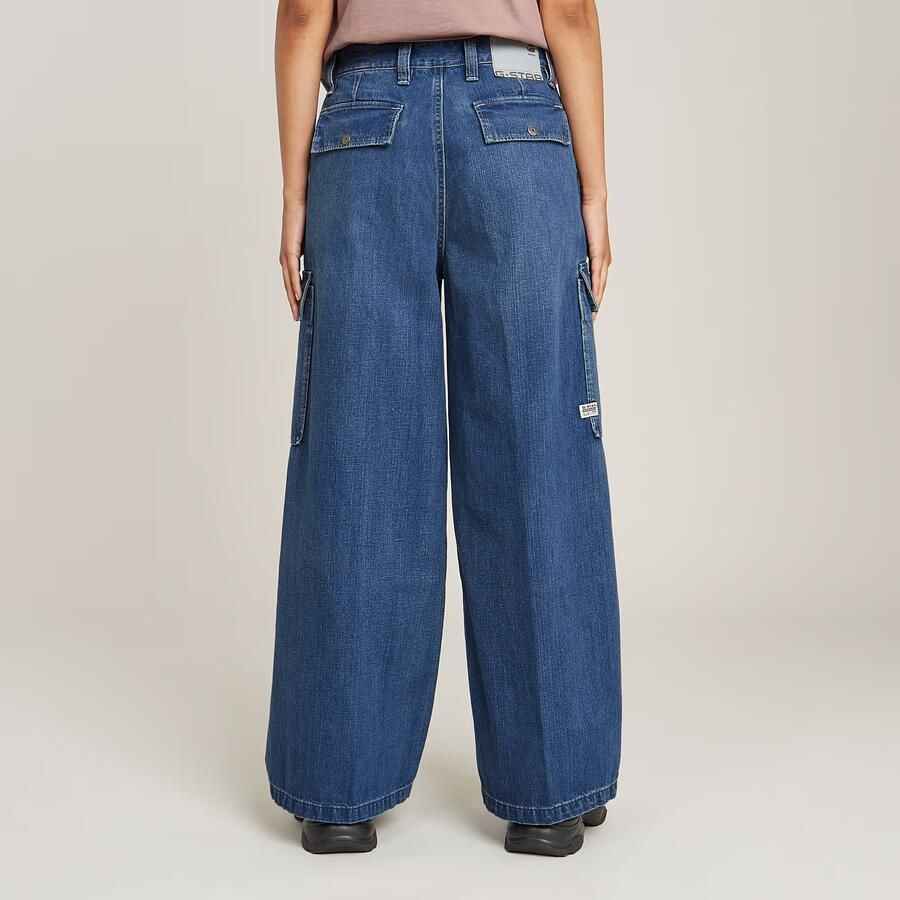 G-Star RAW Mega Cargo Broek Denim Donkerblauw Dames - Foto 2