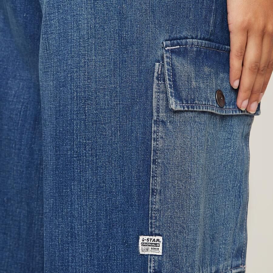 G-Star RAW Mega Cargo Broek Denim Donkerblauw Dames - Foto 4
