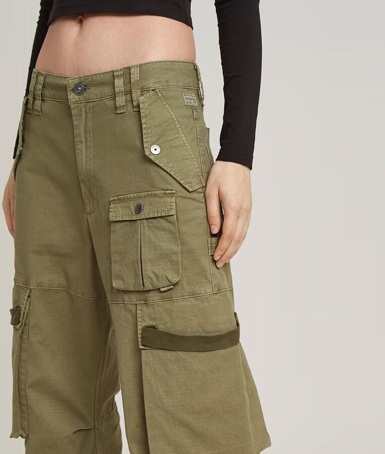 G-Star RAW Mega Cargo Broek Groen Dames - Foto 4