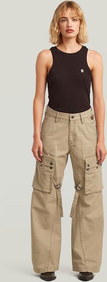 G-Star RAW Mega Cargobroek Beige Dames - Foto 7
