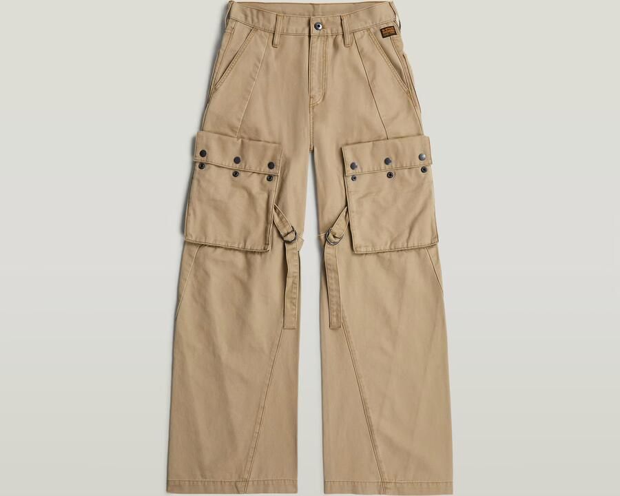 G-Star RAW Mega Cargobroek Beige Dames - Foto 5