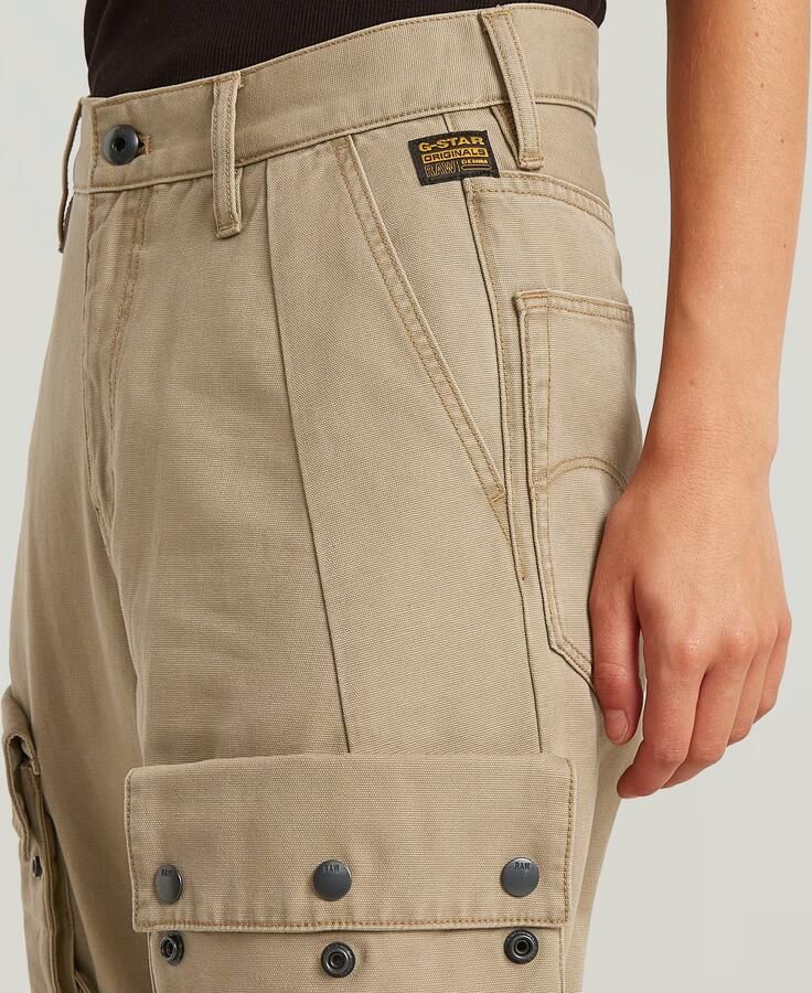 G-Star RAW Mega Cargobroek Beige Dames - Foto 4
