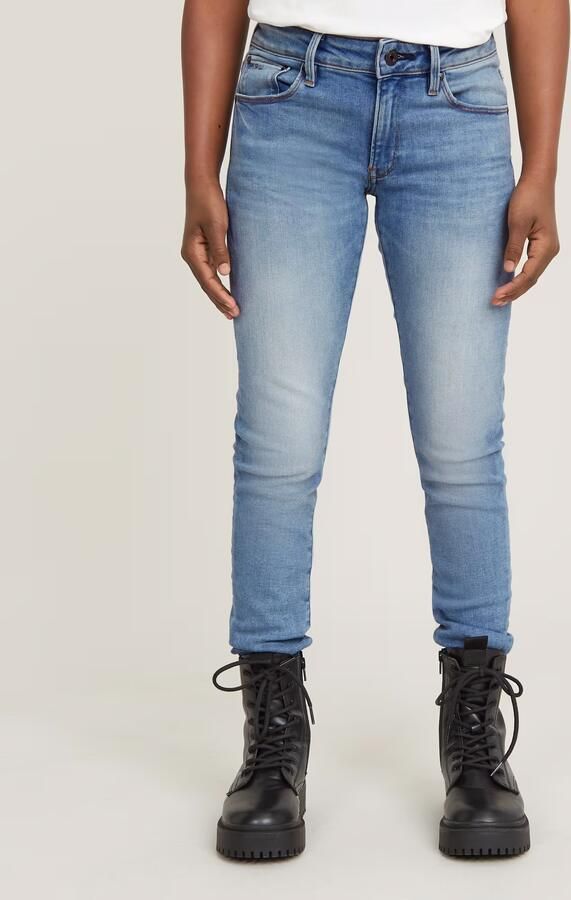 G-Star Raw skinny jeans sun faded niagara Blauw Meisjes Stretchdenim Effen 140 - Foto 8