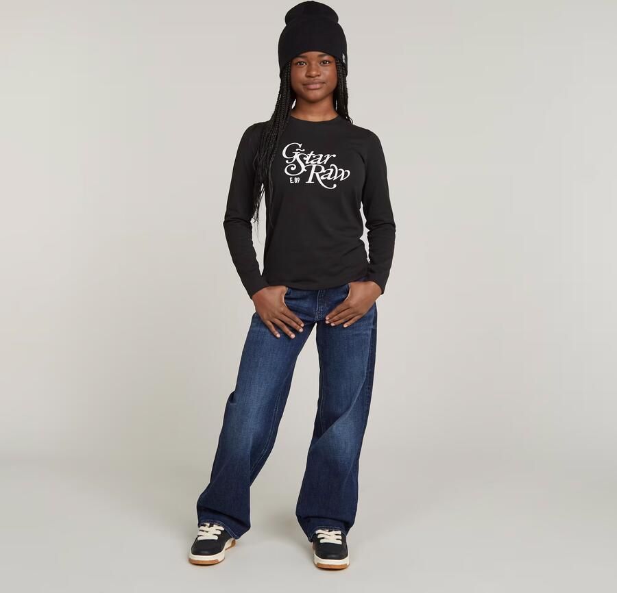 G-Star RAW Meisjes Judee Loose Jeans Donkerblauw meisjes - Foto 4