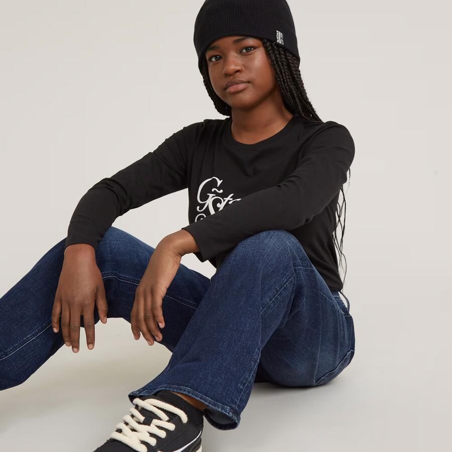 G-Star RAW Meisjes Judee Loose Jeans Donkerblauw meisjes