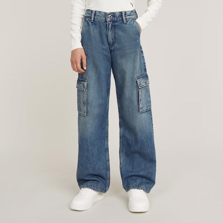 G-Star RAW Meisjes Mega Cargo Broek Midden blauw meisjes - Foto 7