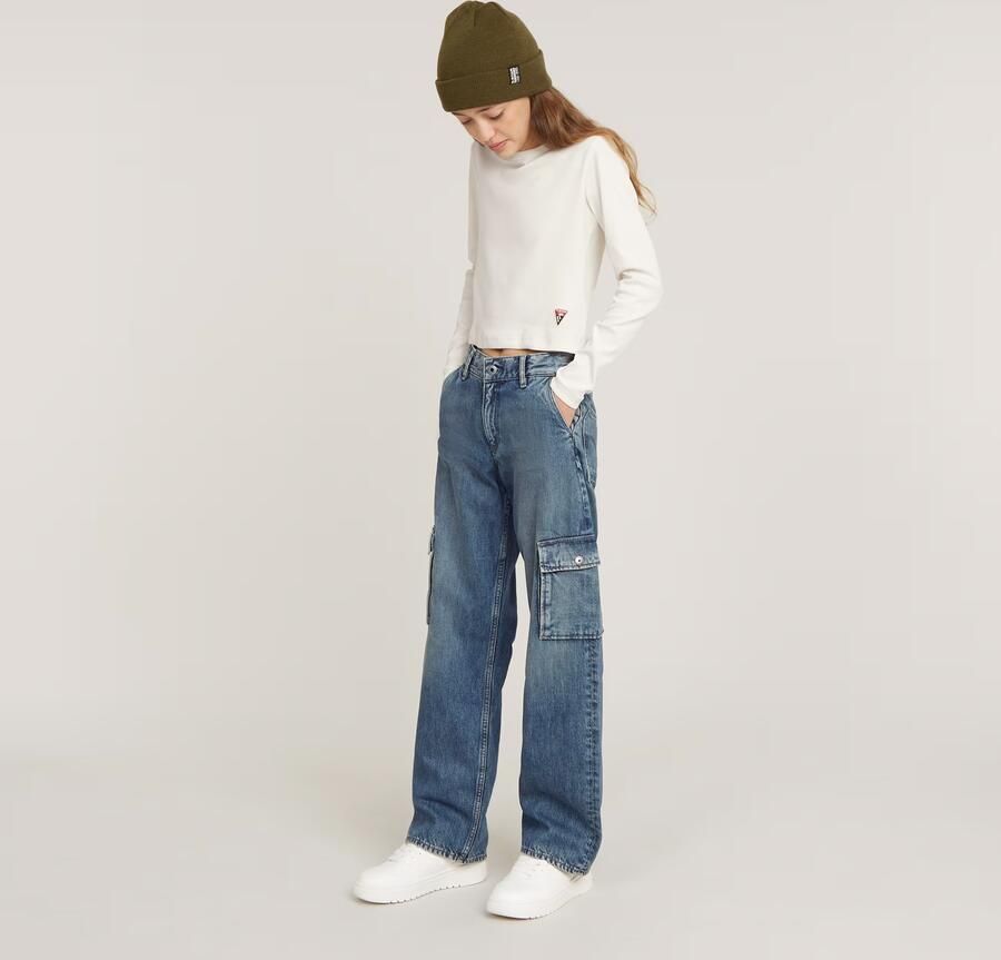 G-Star RAW Meisjes Mega Cargo Broek Midden blauw meisjes - Foto 5