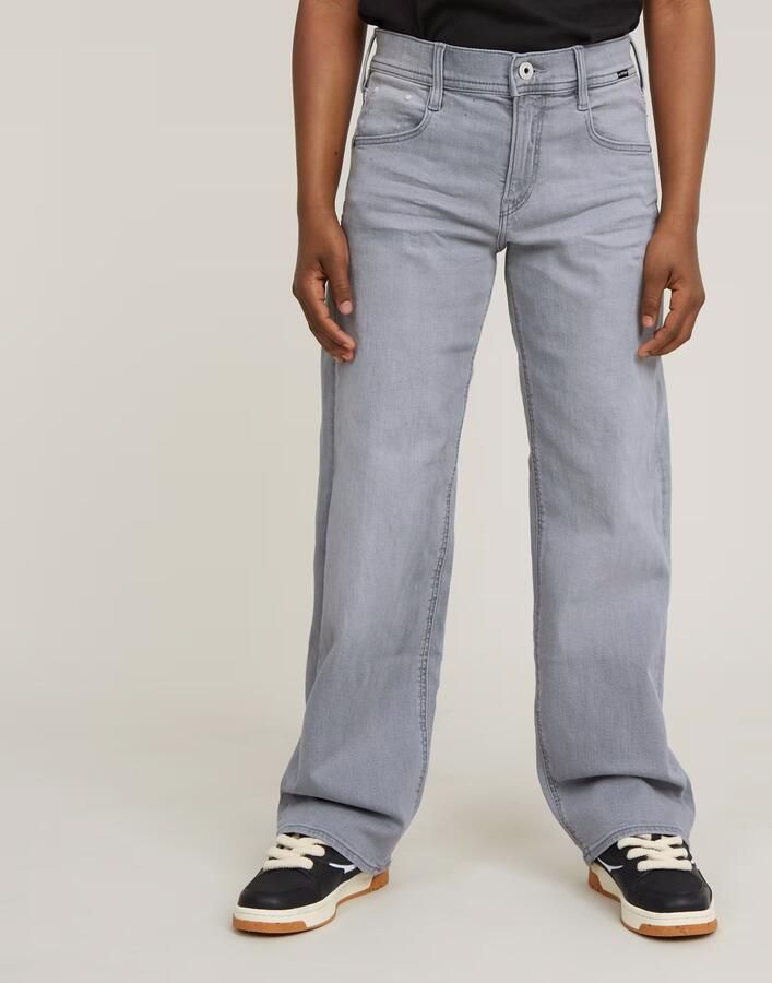 G-Star Raw Judee loose jeans premium high waist straight fit jeans sun faded skyrocket Grijs Meisjes Denim 152