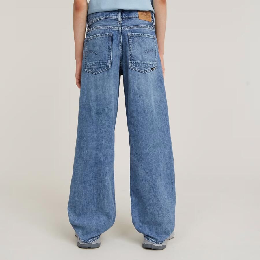 G-Star Raw Judee wide leg jeans faded waterfront Blauw Meisjes Denim Effen 140