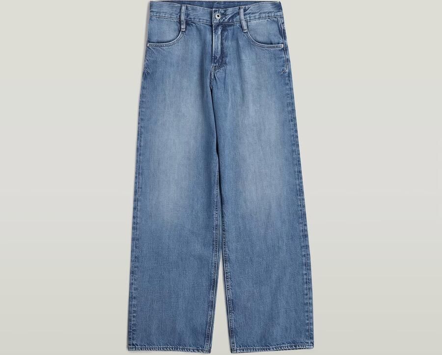 G-Star Raw Judee wide leg jeans faded waterfront Blauw Meisjes Denim Effen 140 - Foto 6