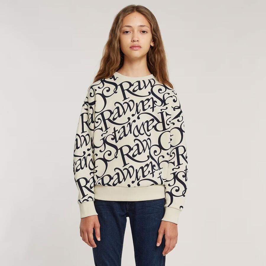 G-Star RAW Meisjes Sweater Unbrushed Donkerblauw meisjes - Foto 6