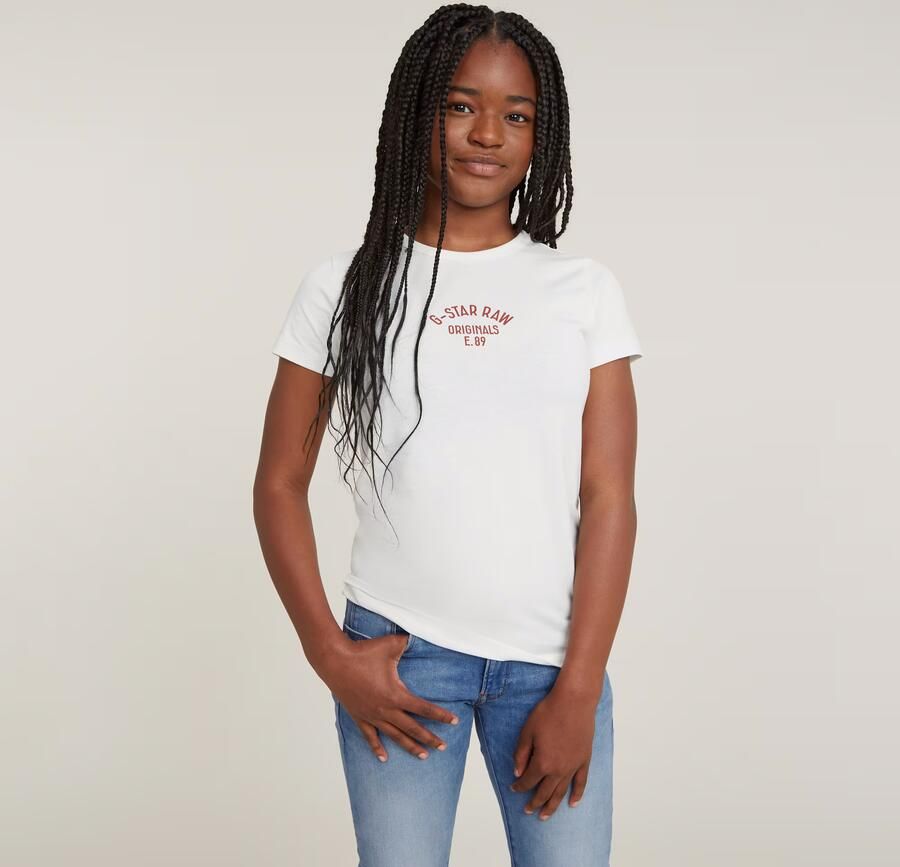 G-Star RAW Meisjes T-Shirt Originals Wit meisjes - Foto 8