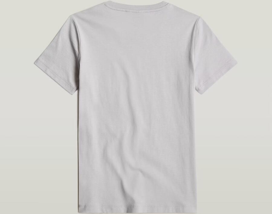 G-Star Raw T-shirt t-shirt s\s regular lichtgrijs Jongens Katoen Ronde hals 140 - Foto 7
