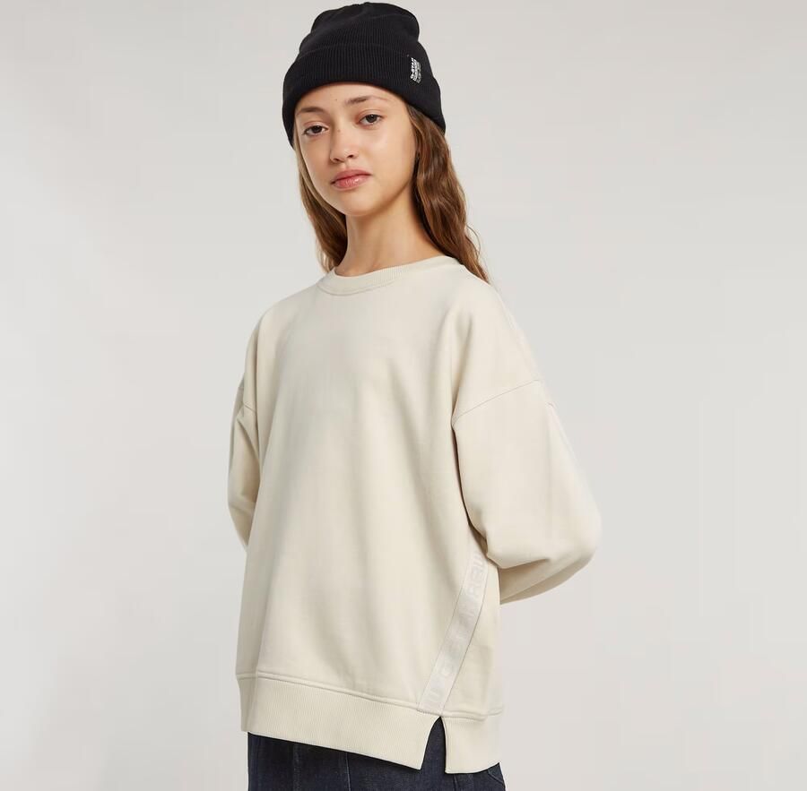 G-Star RAW Meisjes Tape Loose Sweater Wit meisjes - Foto 4
