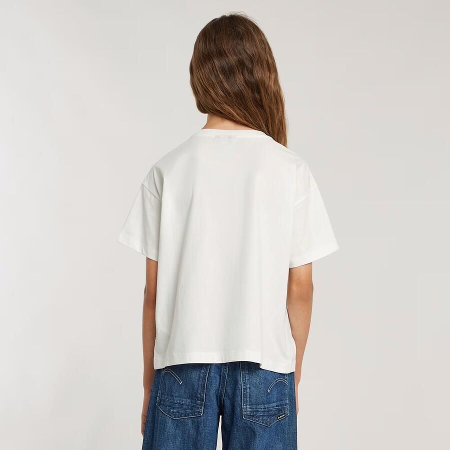 G-Star RAW Meisjes Top Loose Short Wit meisjes