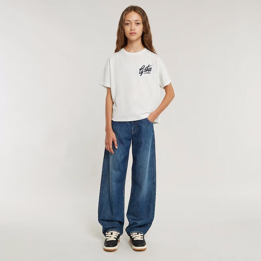 G-Star RAW Meisjes Top Loose Short Wit meisjes - Foto 2