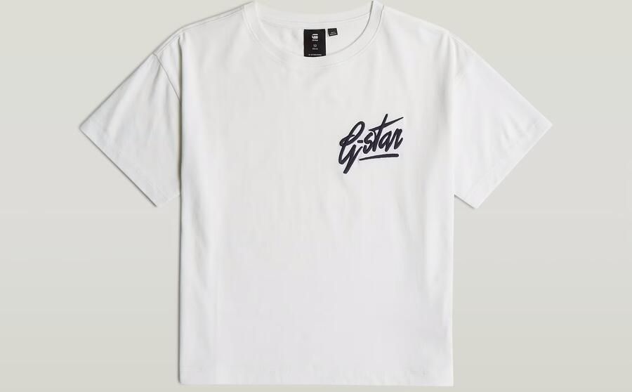 G-Star RAW Meisjes Top Loose Short Wit meisjes - Foto 5