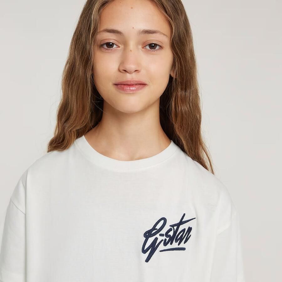 G-Star RAW Meisjes Top Loose Short Wit meisjes - Foto 3