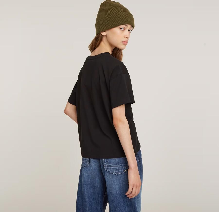 G-Star RAW Meisjes Top Loose Short Zwart meisjes - Foto 4