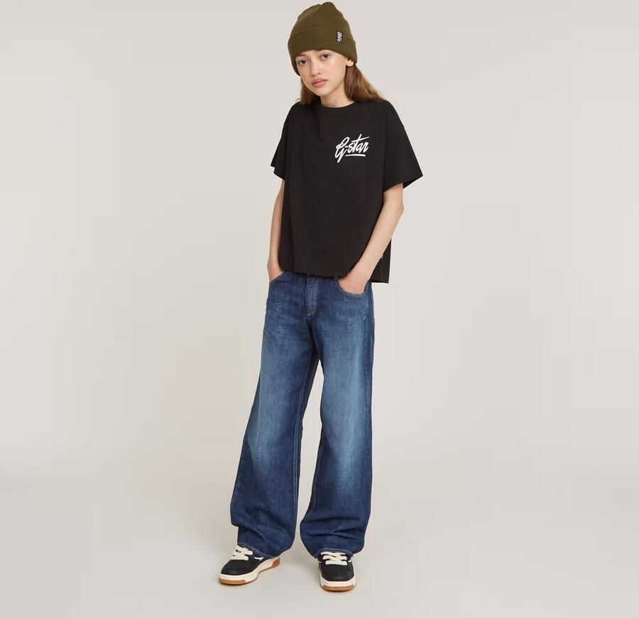 G-Star RAW Meisjes Top Loose Short Zwart meisjes - Foto 5