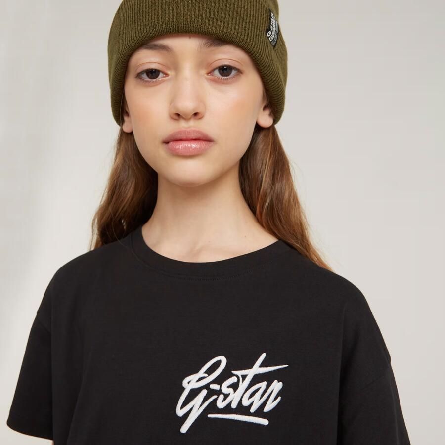 G-Star RAW Meisjes Top Loose Short Zwart meisjes