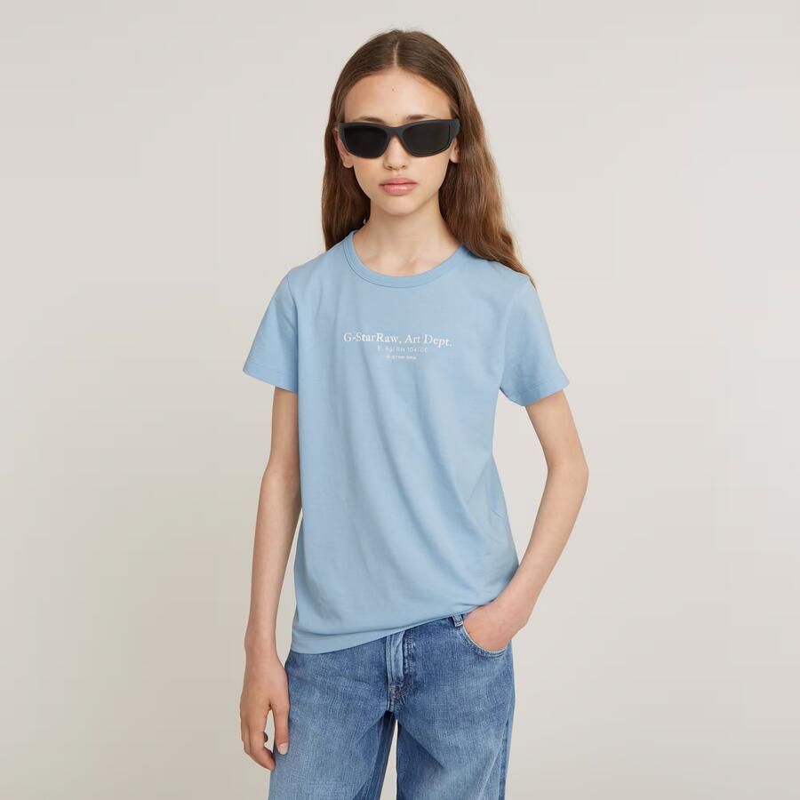 G-Star RAW Meisjes Top Regular Lichtblauw meisjes - Foto 7