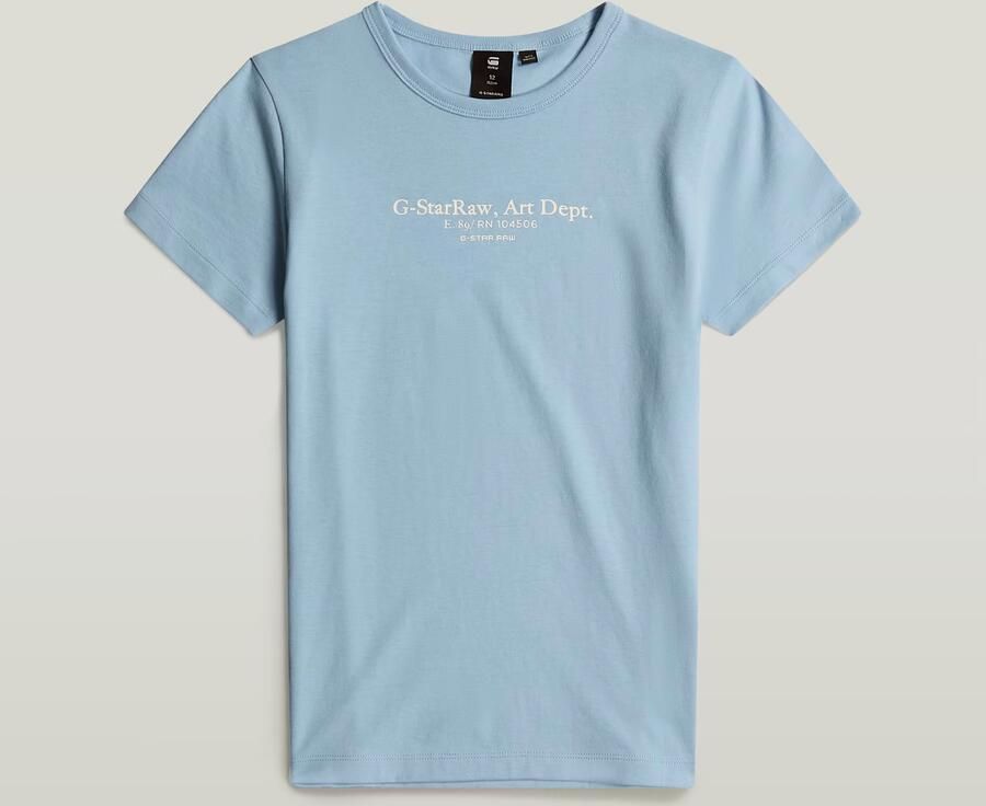 G-Star RAW Meisjes Top Regular Lichtblauw meisjes - Foto 6