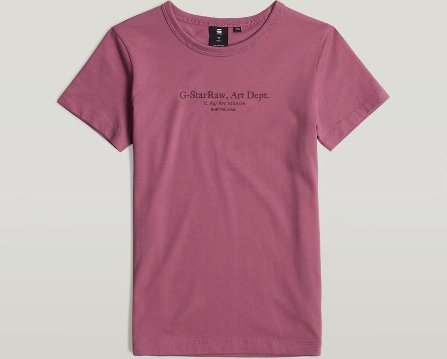 G-Star RAW Meisjes Top Regular Paars meisjes - Foto 6