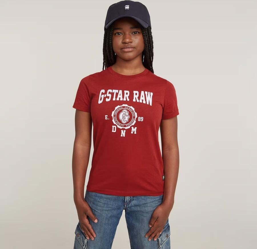 G-Star RAW Meisjes Top Regular Rood meisjes - Foto 8
