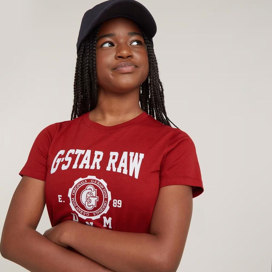 G-Star RAW Meisjes Top Regular Rood meisjes