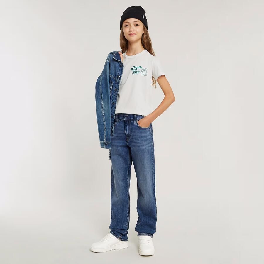 G-Star RAW Meisjes Top Slim Comic Wit meisjes - Foto 2