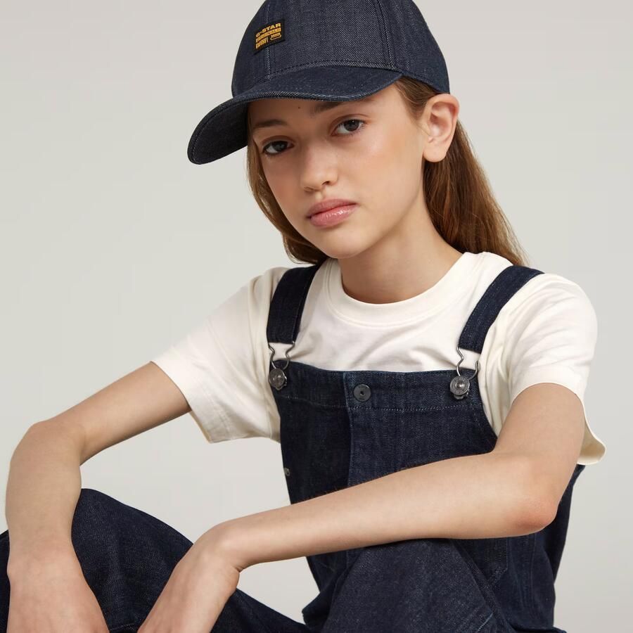 G-Star RAW Meisjes Tuinbroek Straight Leg Zip Donkerblauw meisjes